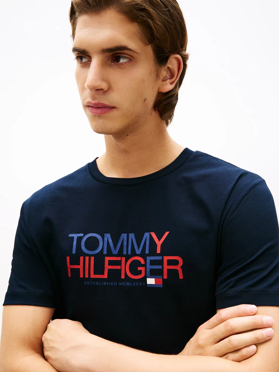 Футболка 'Brand Love' Tommy Hilfiger, Blue/Navy — фото 2