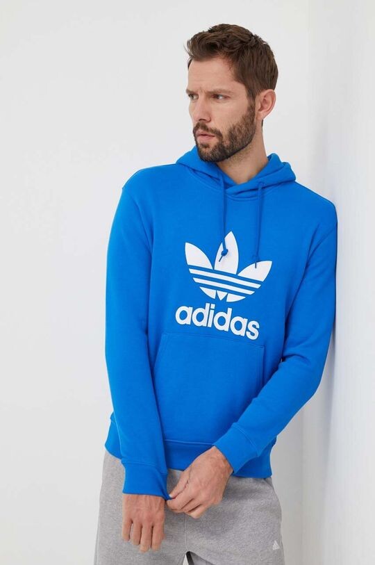 

Хлопковая толстовка Adicolor Classics Trefoil adidas Originals, синий