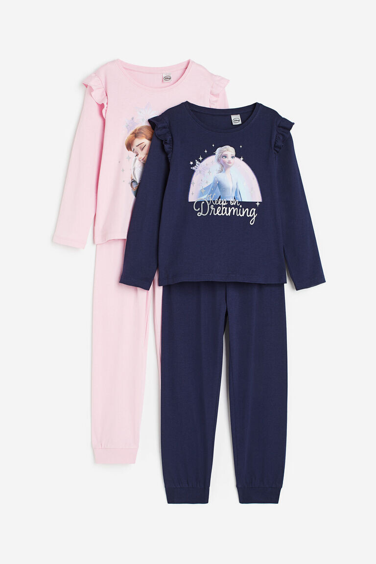 

Две пары пижам с принтом H&M, синий