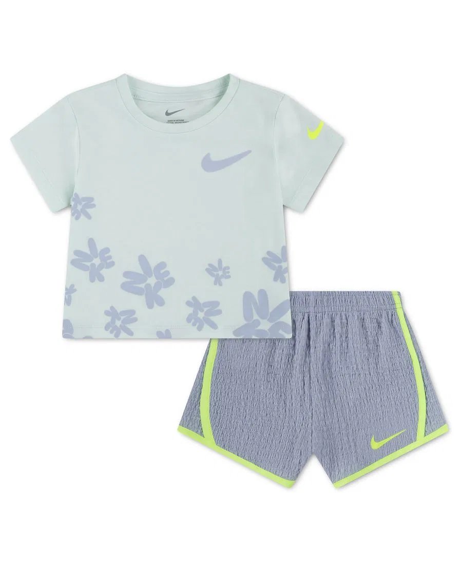 Детский комплект из футболки с коротким рукавом и шорт Bold Play (размер 4-6X) Nike