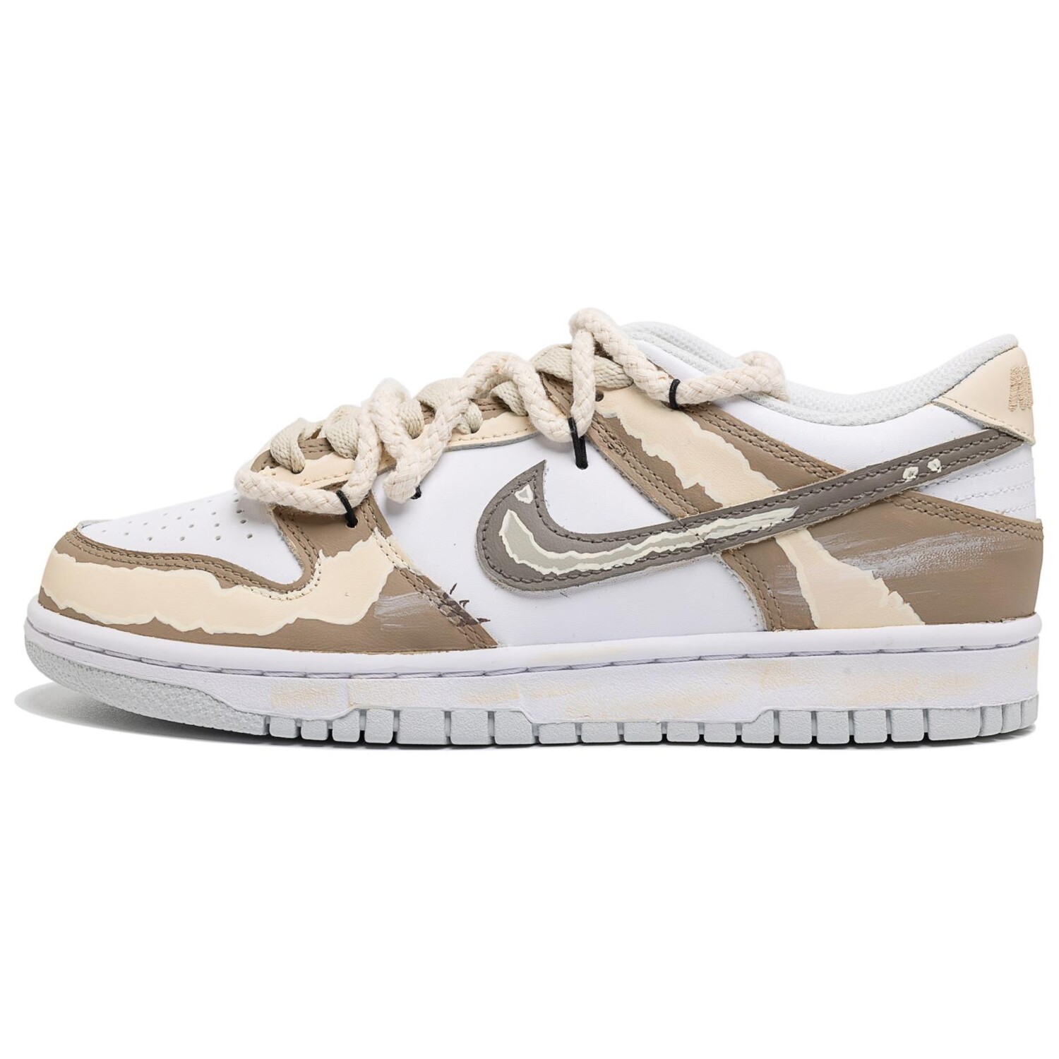 

Кроссовки Nike Dunk Skateboarding Shoes Women's Low-top Brown, цвет Linen