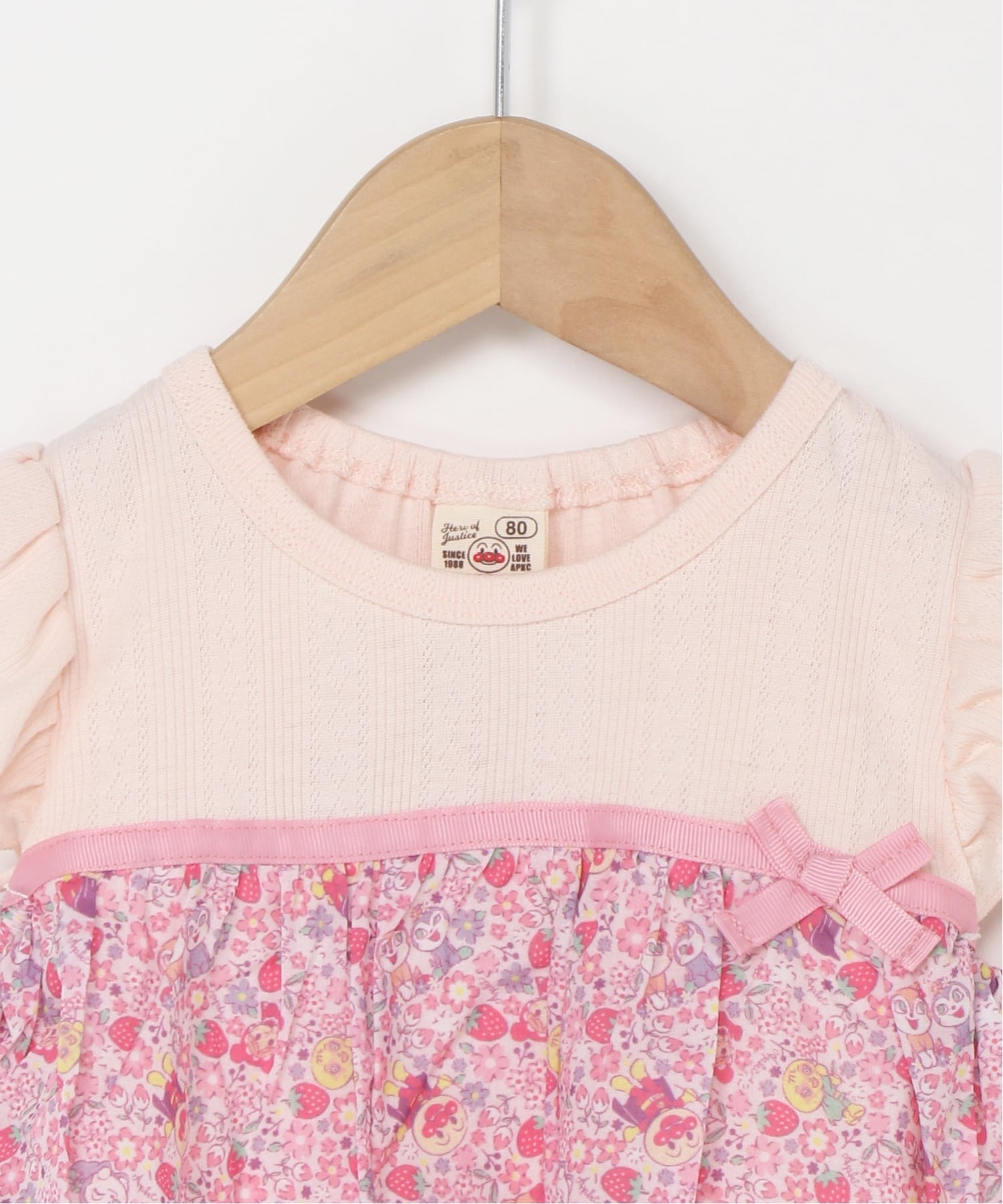 Детская коллекция ANPANMAN / (K) Туника с расклешенной юбкой и лентой Anpanman Kids Collection, pink — фото 3