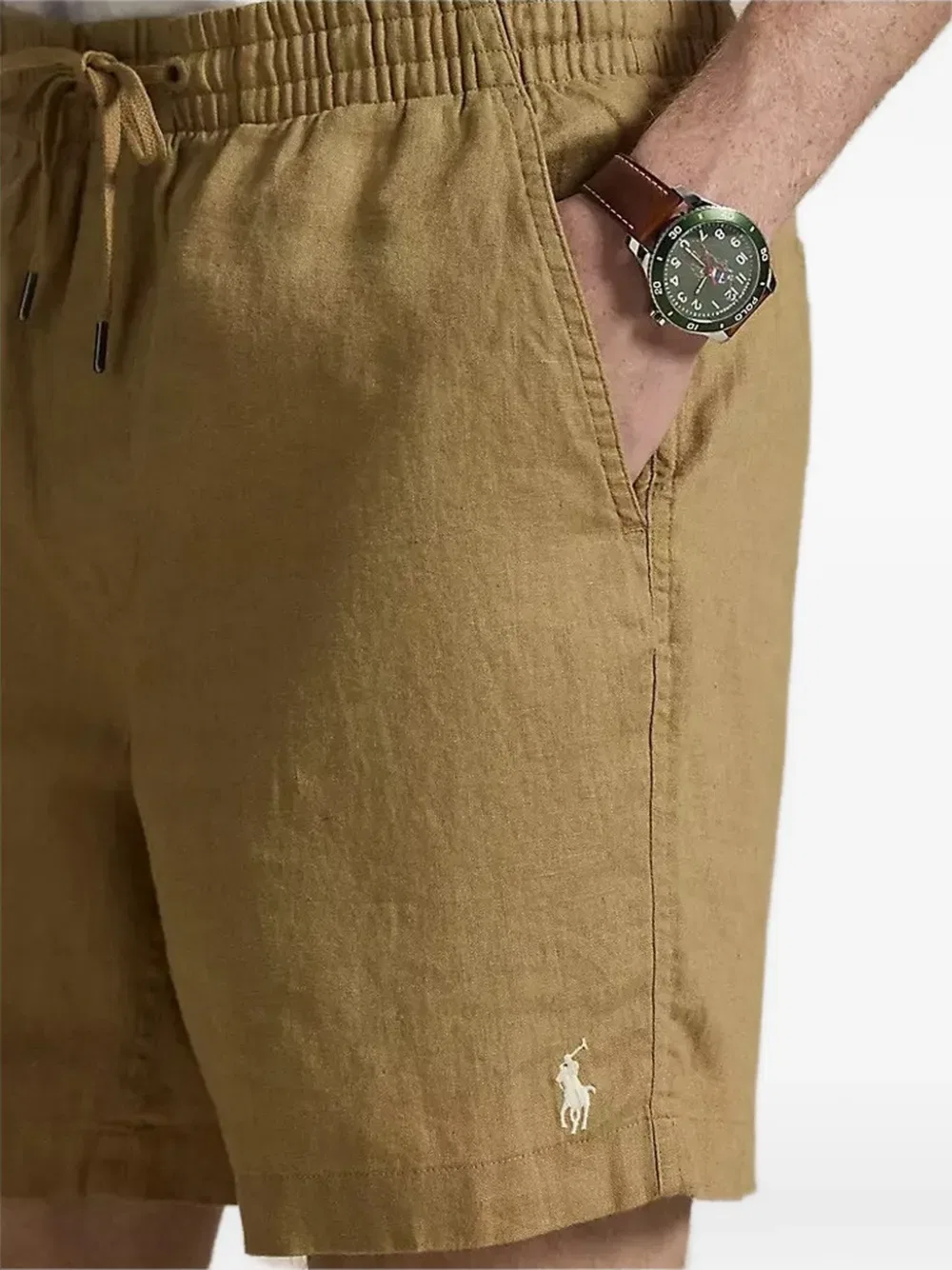 Шорты Prepster с завязками и логотипом Polo Ralph Lauren, нейтральный — фото 4