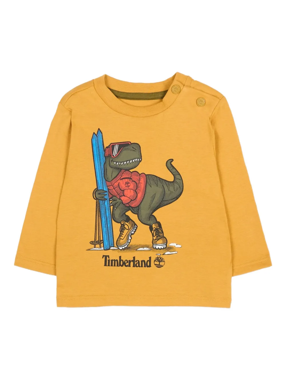 

Футболка с длинными рукавами и графичным принтом Timberland Kids, желтый