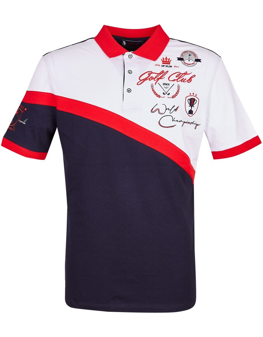 

Рубашка поло Leif Nelson Shirt, цвет blue/white
