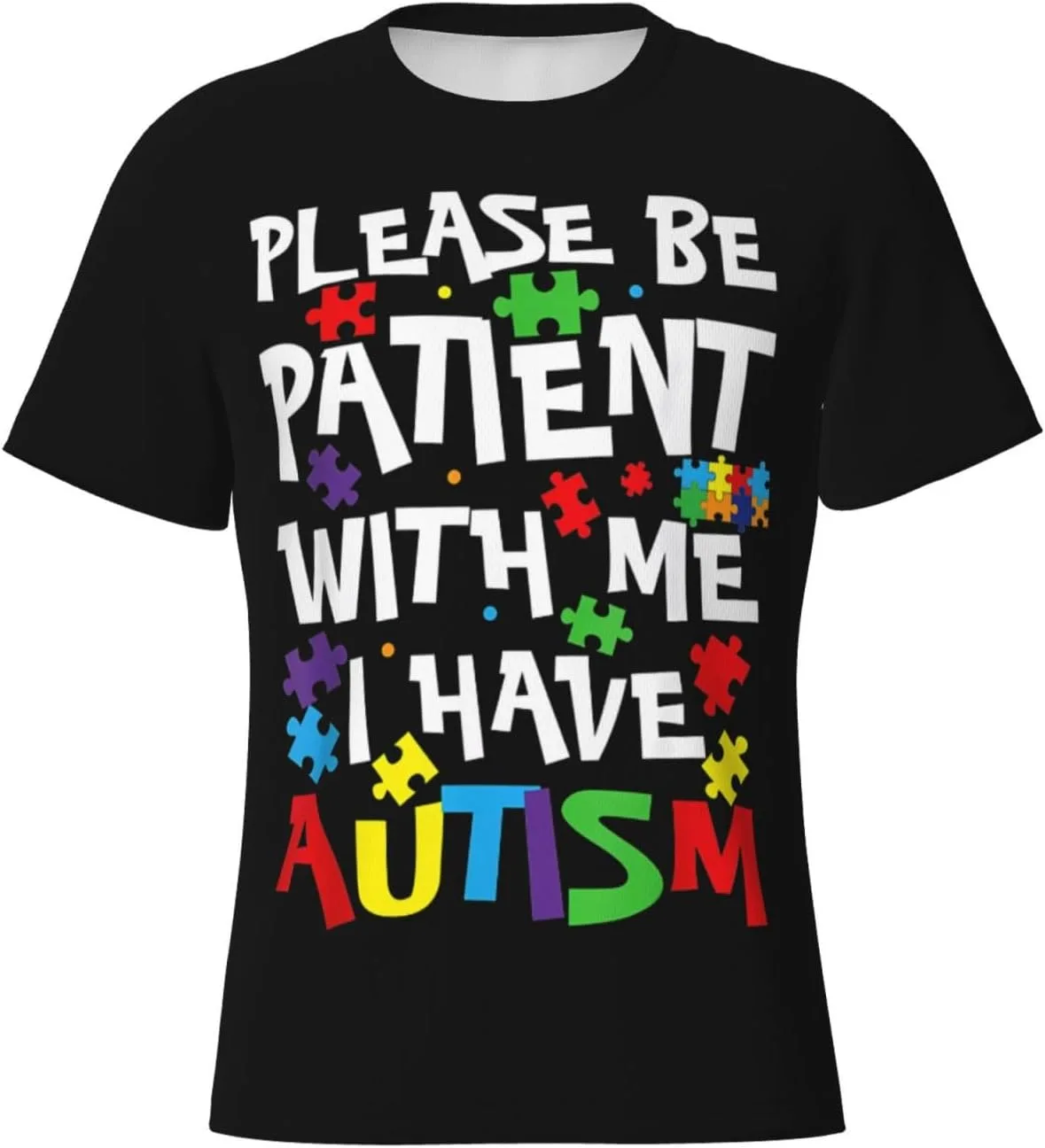 

Футболка мужская с принтом "Please Be Patient I Have Autism" NEzih