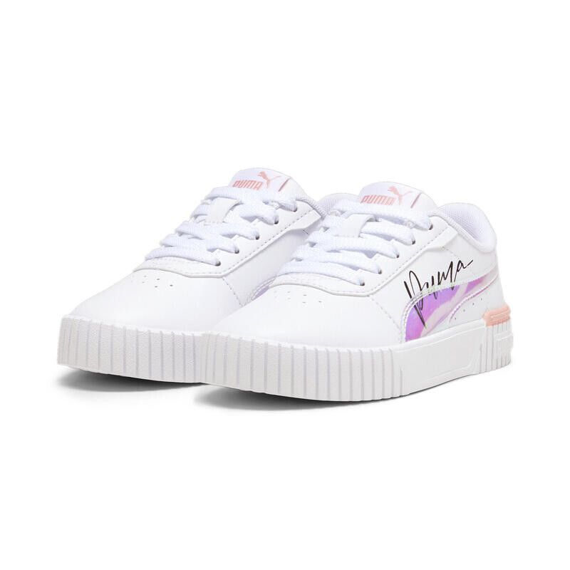

Кроссовки Carina 2.0 Crystal Wings для девочек PUMA White Peach Smoothie Black Pink, цвет rosa