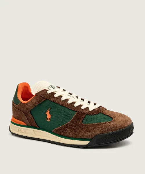 

Кроссовки из кожи Varick Polo Ralph Lauren, коричневый
