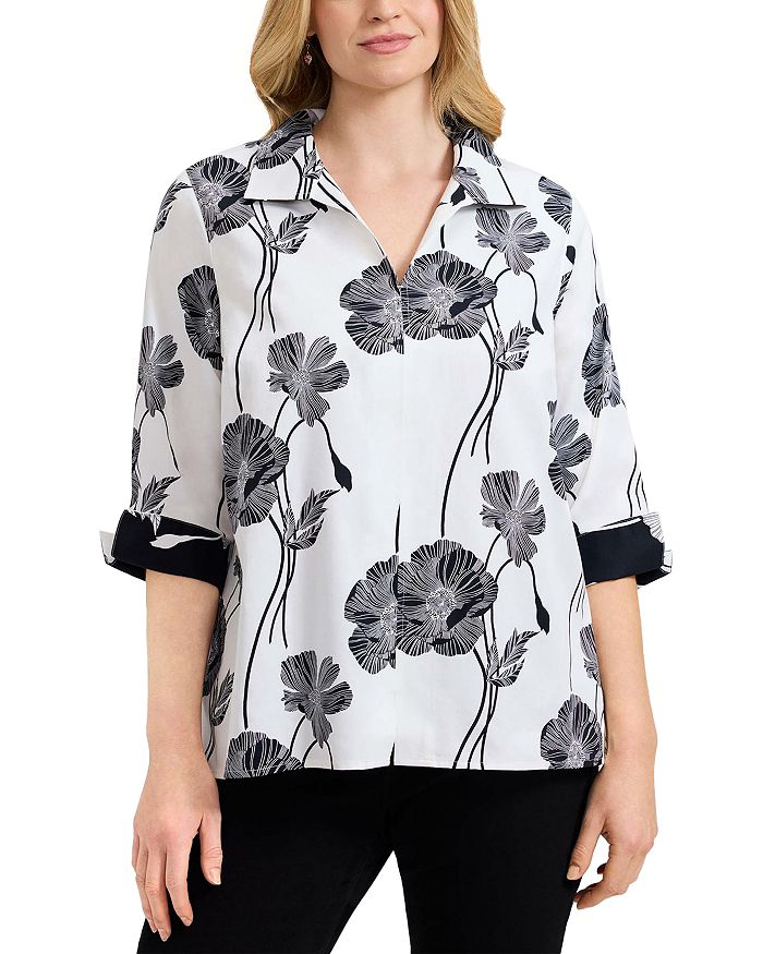 

Топ Agnes Popover Foxcroft Plus, белый