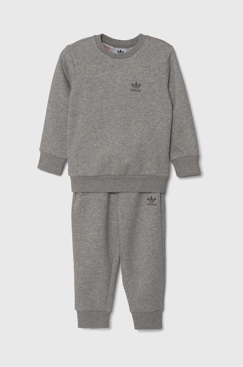 Детский спортивный костюм adidas Originals TREFOIL CS, серый — фото 2