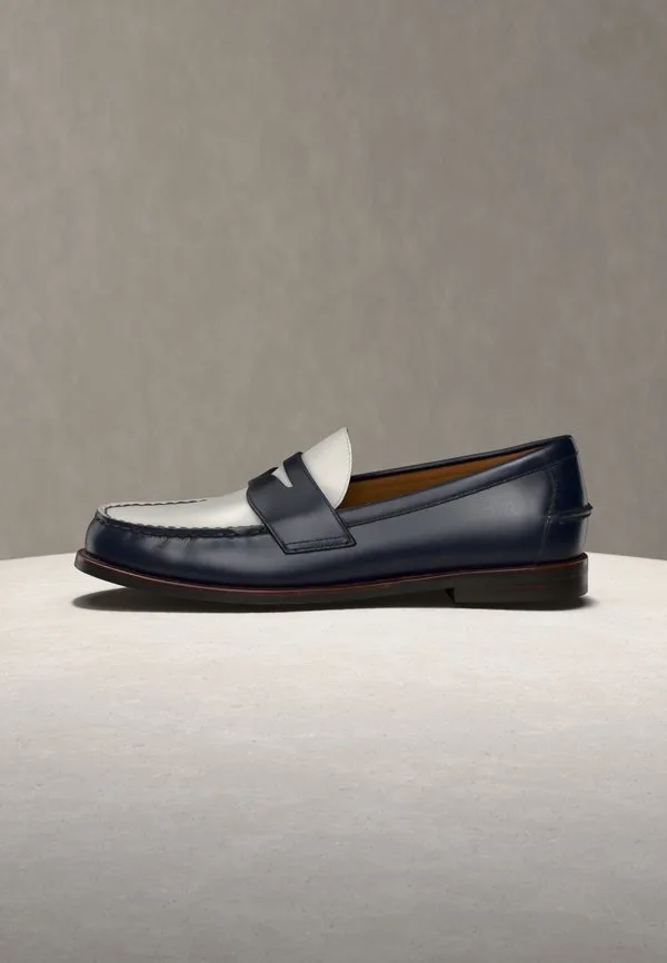 Повседневные лоферы-слипоны alston penny Polo Ralph Lauren, Navy/Deckwash White — фото 2