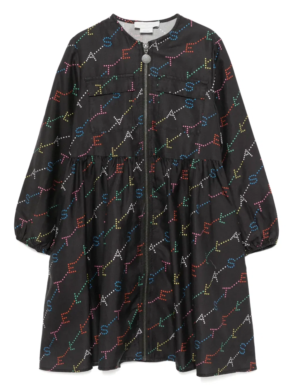 Платье на молнии с логотипом Stella Mccartney Kids, черный