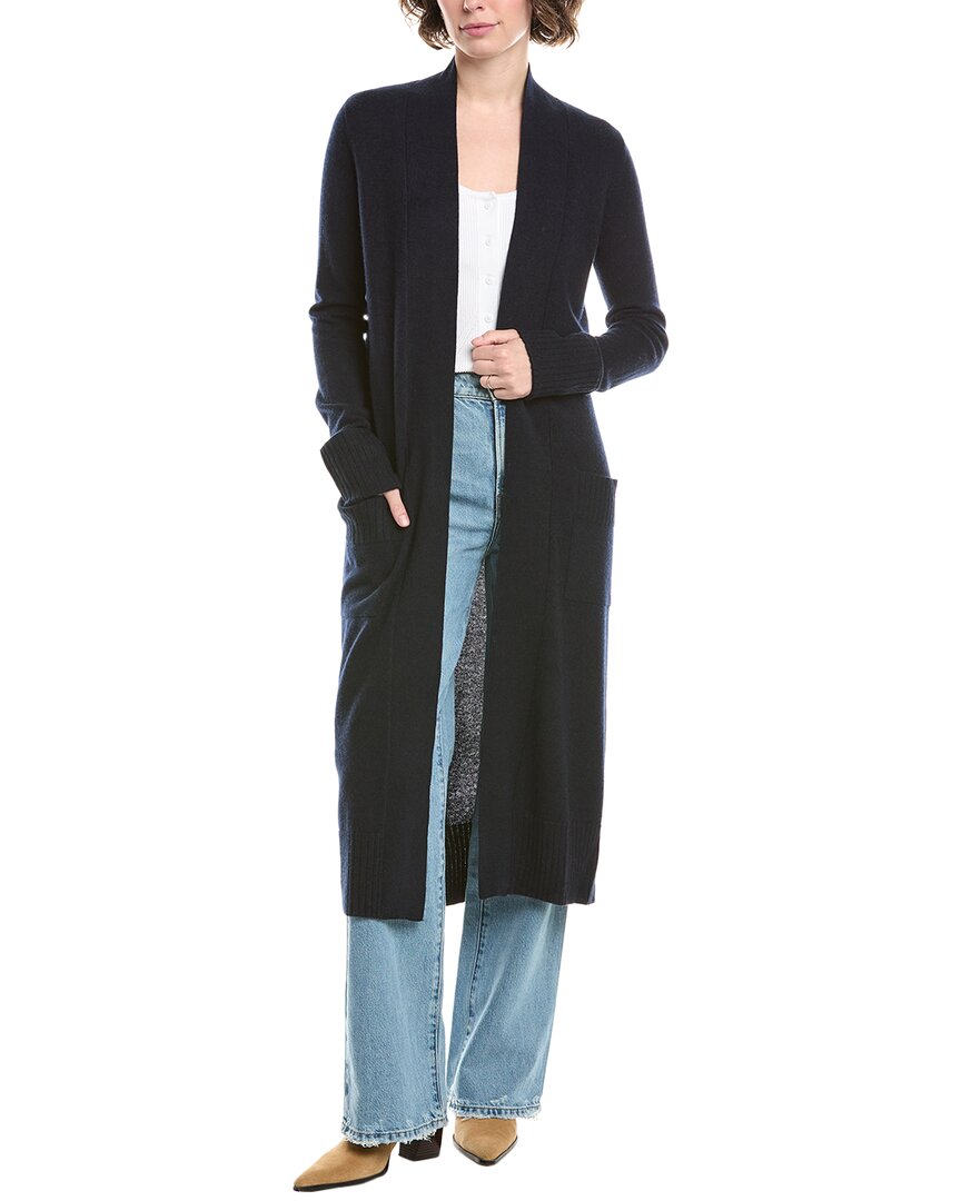 

Рафи Кашемировый кардиган дастер Raffi, синий