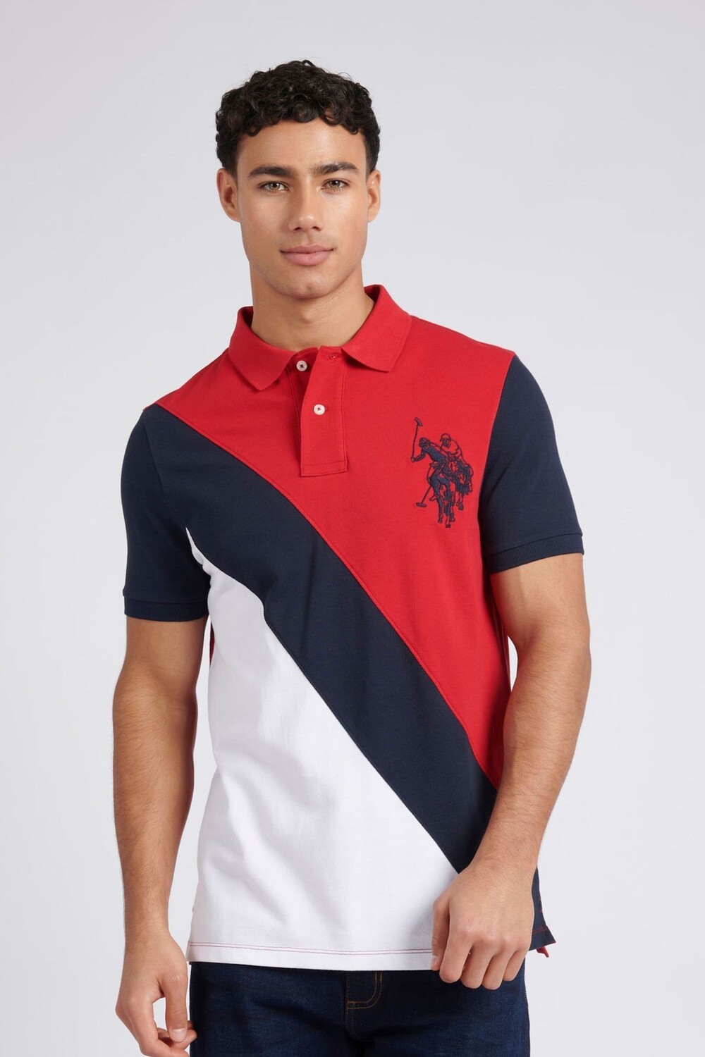 

Мужская рубашка поло обычного кроя U.S. Polo Assn, красный