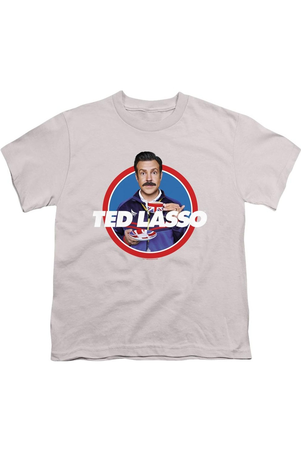 

Футболка с коротким рукавом для детей "Ted Lasso" с чашкой чая Gildan, серебряный