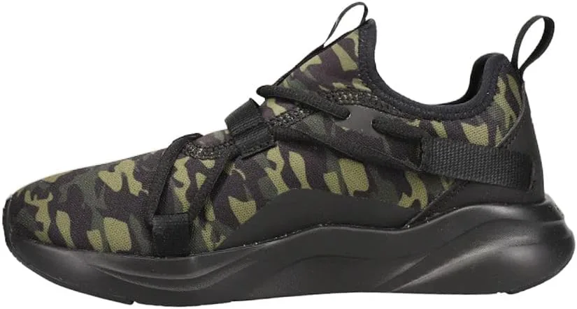 PUMA Boy's Softride Rift Slip-On Speckle (Big Kid), черный/темно-зеленый/камуфляж — фото 4