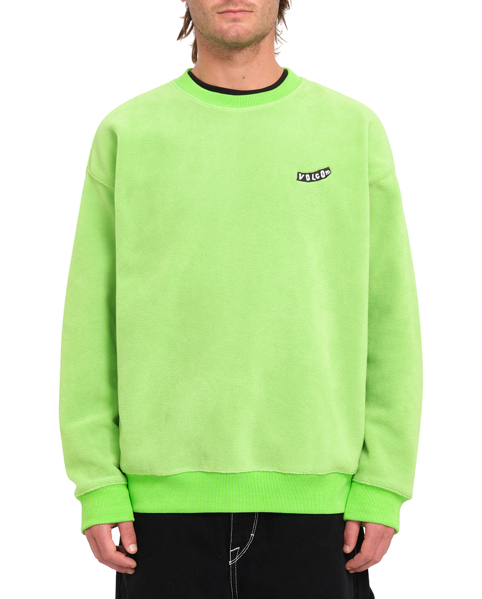 

Однотонная мужская толстовка с круглым вырезом Volcom, зеленый