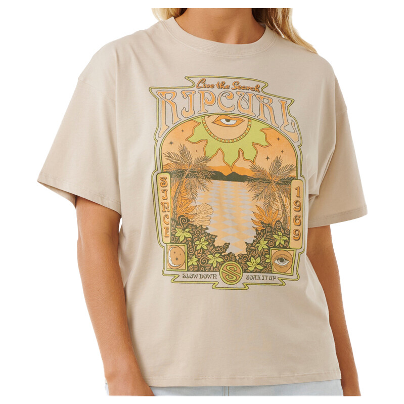 

Футболка Rip Curl Slow Down Heritage Tee, цвет Natural