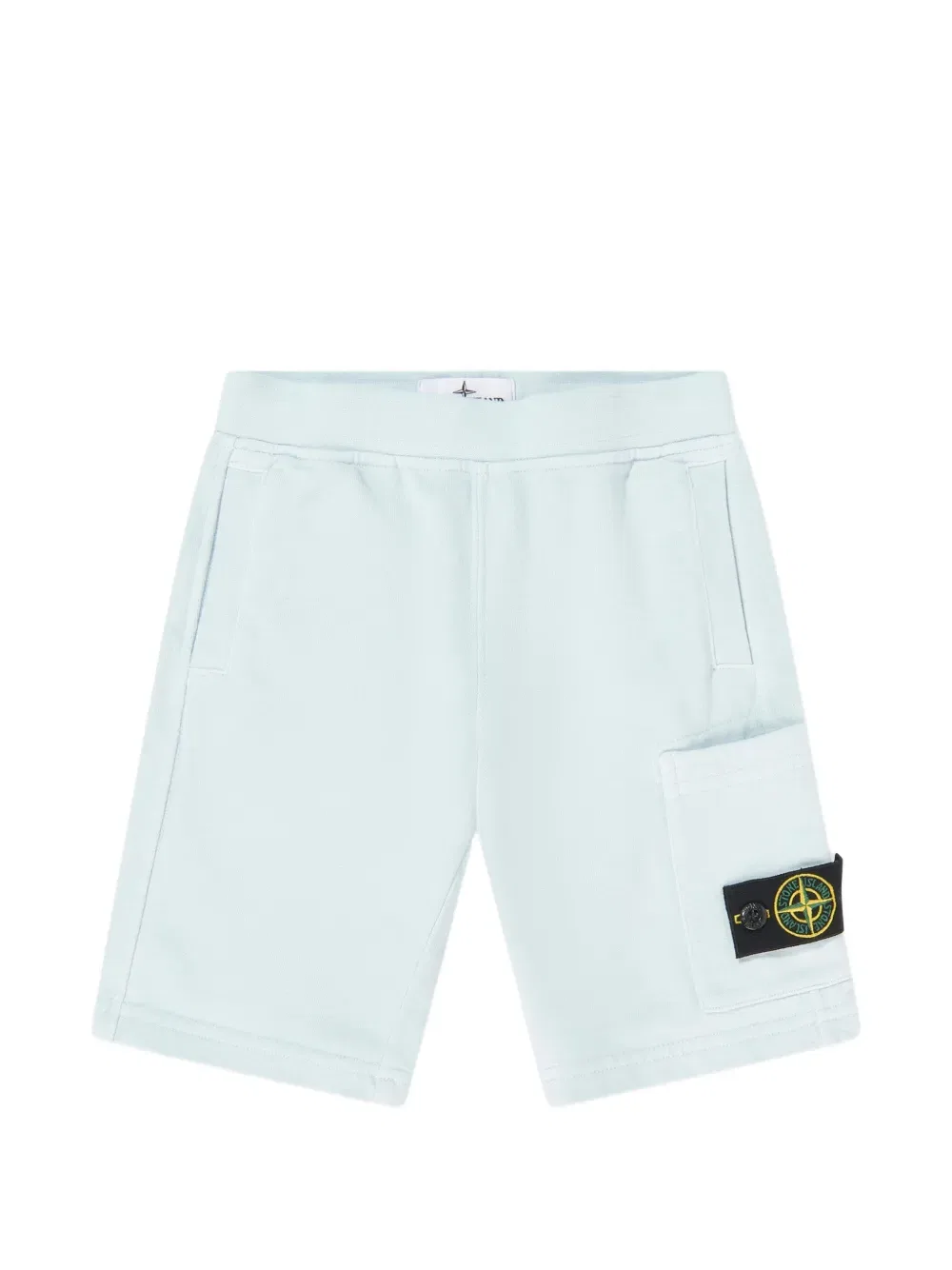 Комплект шорт с накладными карманами Stone Island Junior, синий — фото 4