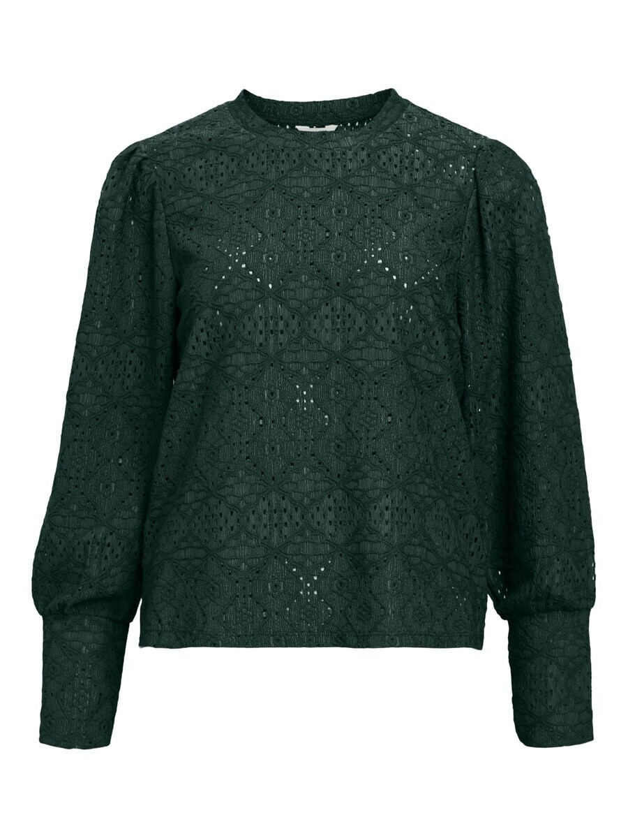 

Тонкий вязаный свитер OBJECT Sweater Feodora, темно-зеленый