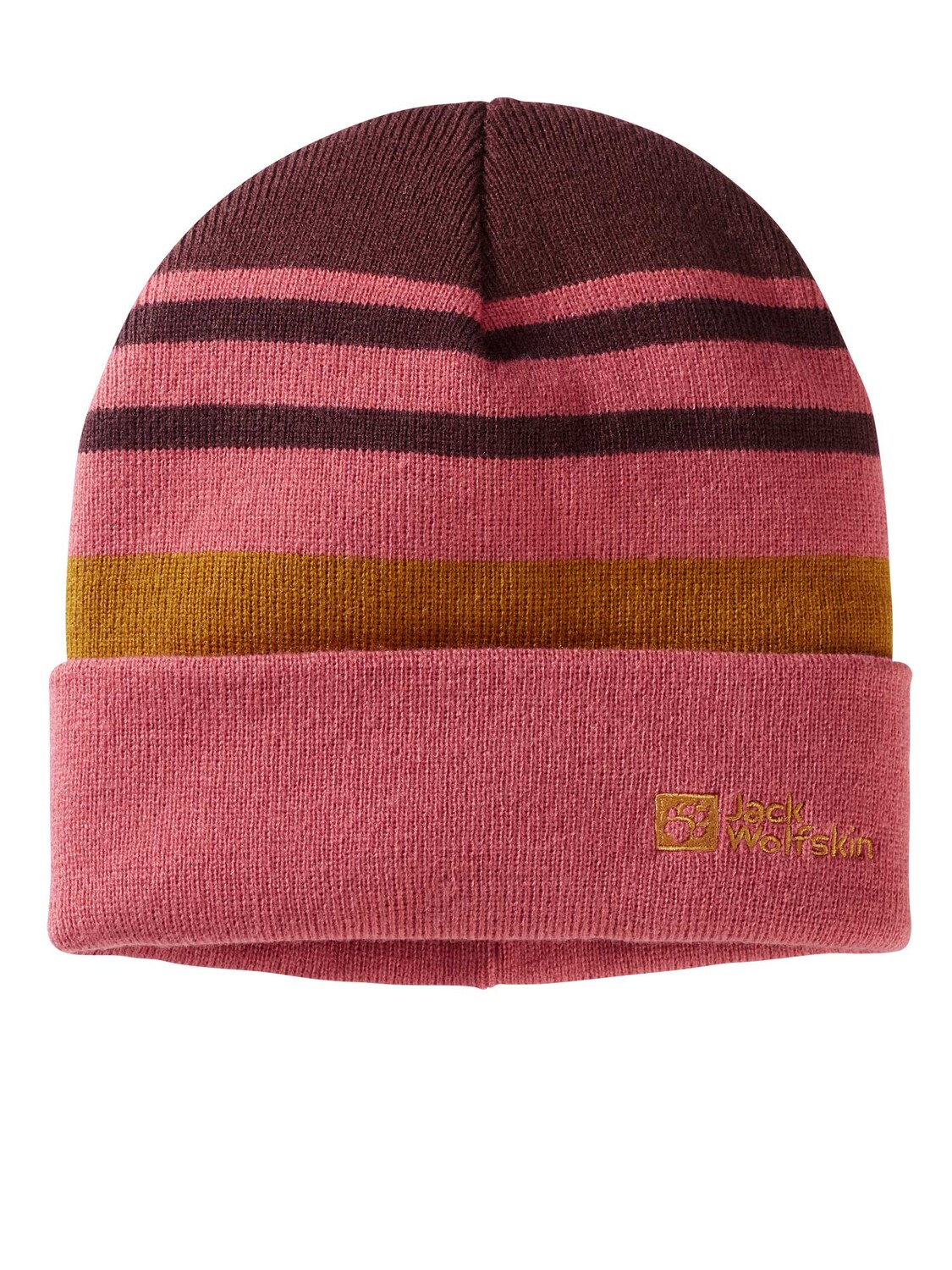 

Шапка Jack Wolfskin STRIPY KNIT BEANIE K, розовый