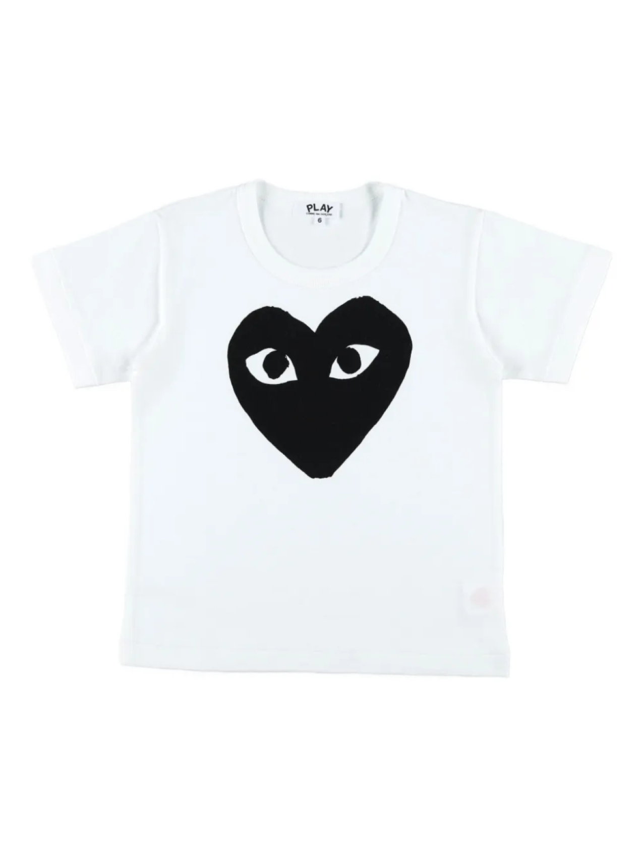 

Футболка Comme Des Garçons Play Kids с большим сердечком, белый