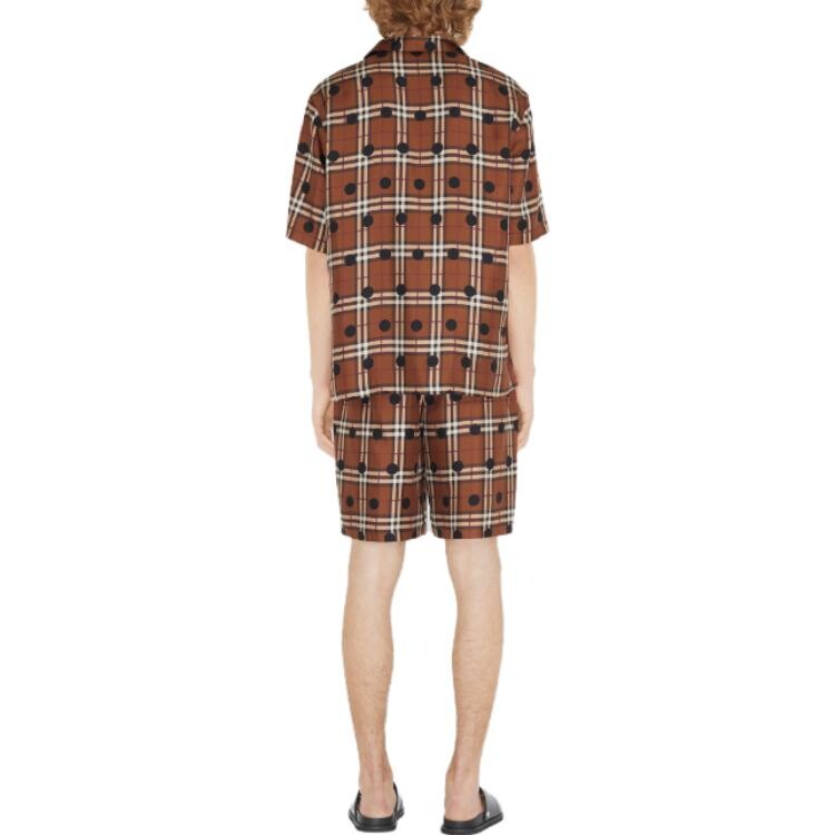 Рубашка мужская Burberry, темно-коричневый березовая, коричневый — фото 3