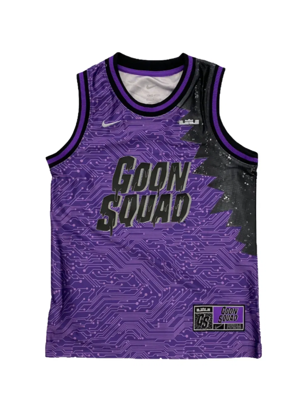 Жилетка с символикой команды головорезов Space Jam Nike Kids, фиолетовый