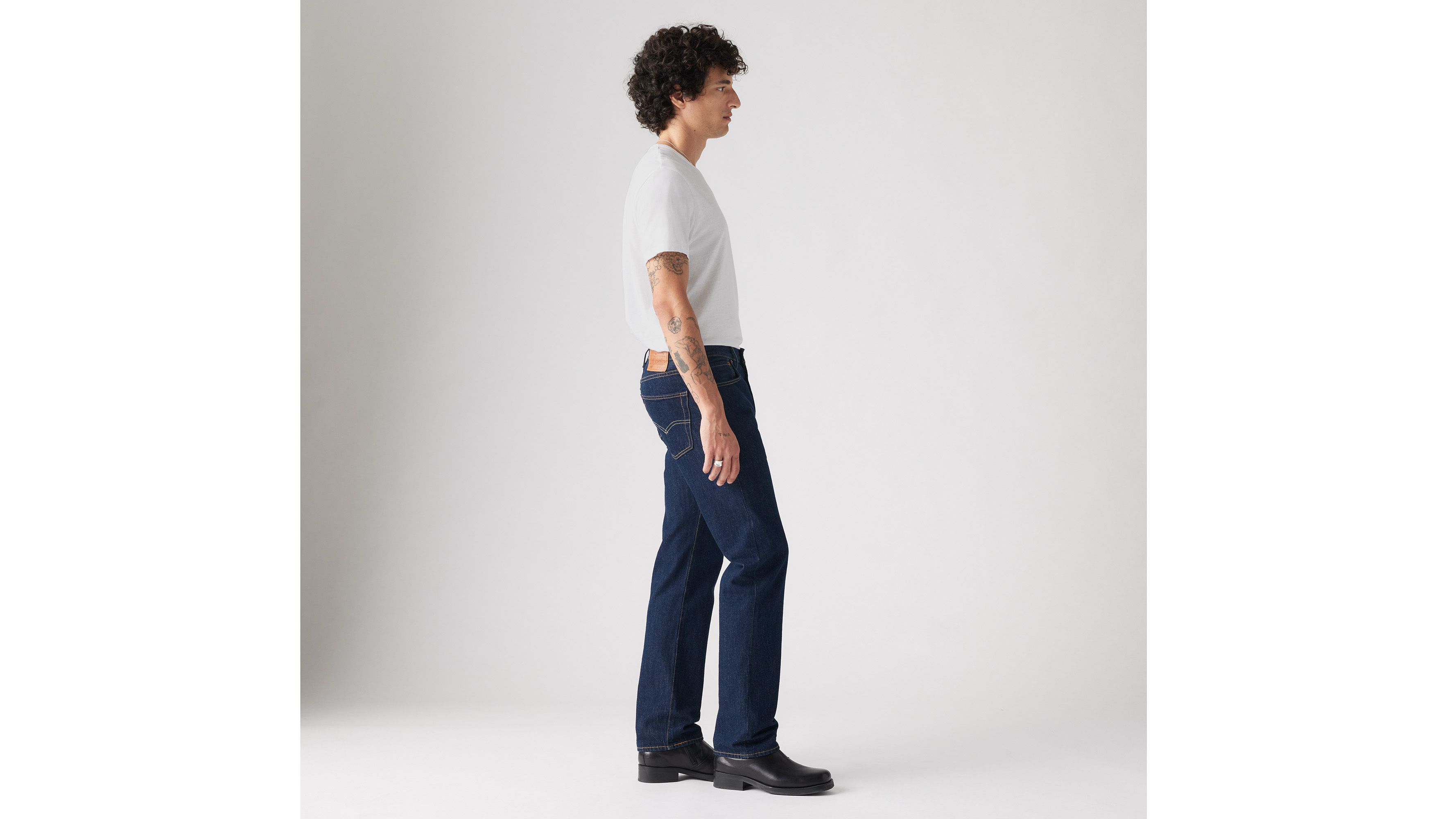 Мужские джинсы 501 Original Fit Levi's, цвет Crispy Rinse - Dark Wash — фото 3