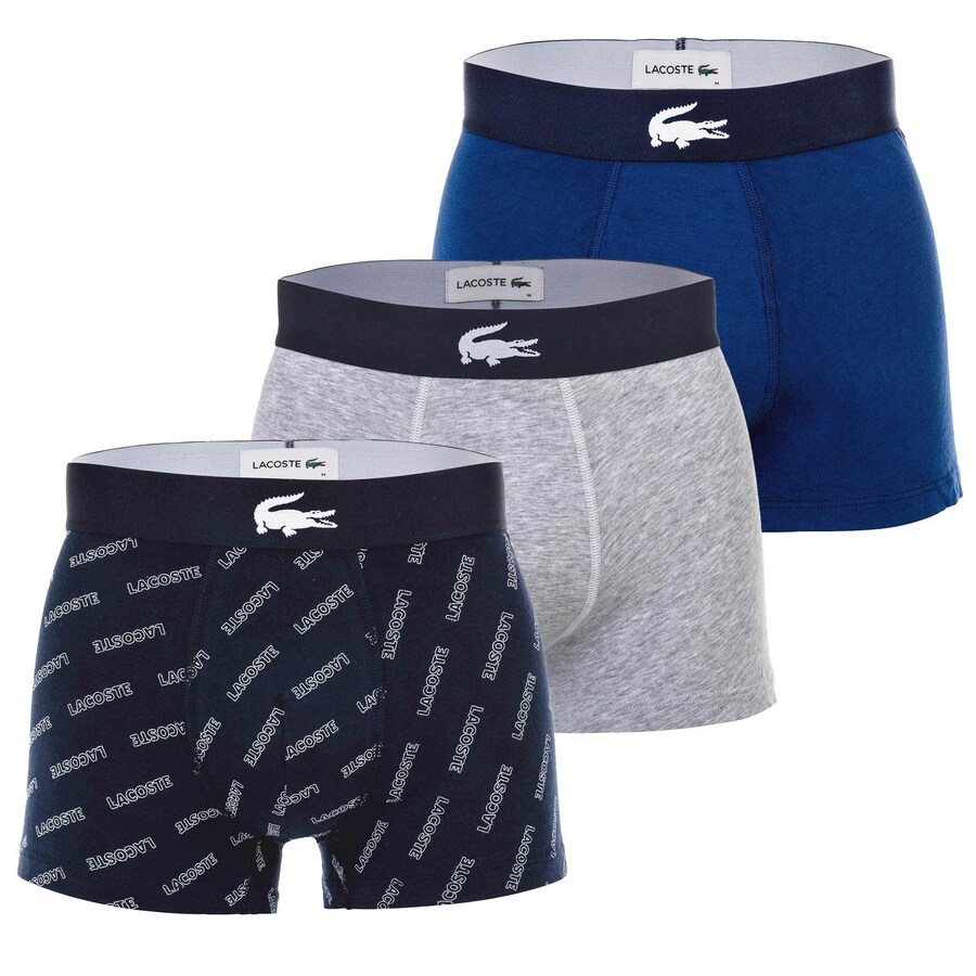 

Боксеры LACOSTE, цвет Blue/Dark blue/Grey