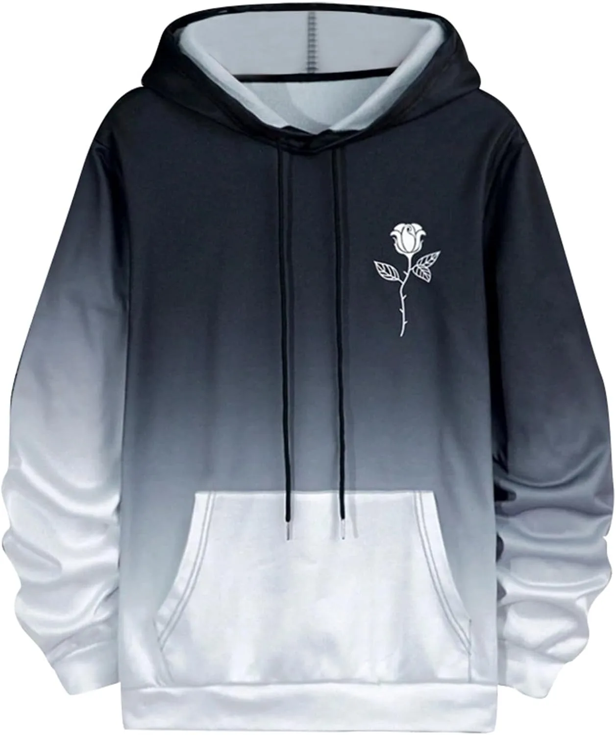 

Мужской оверсайз худи с неоновым розовым принтом