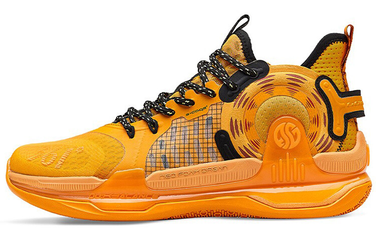 

Баскетбольные кроссовки Basketball Shoes Men Mid-Top Orange/Black 361°