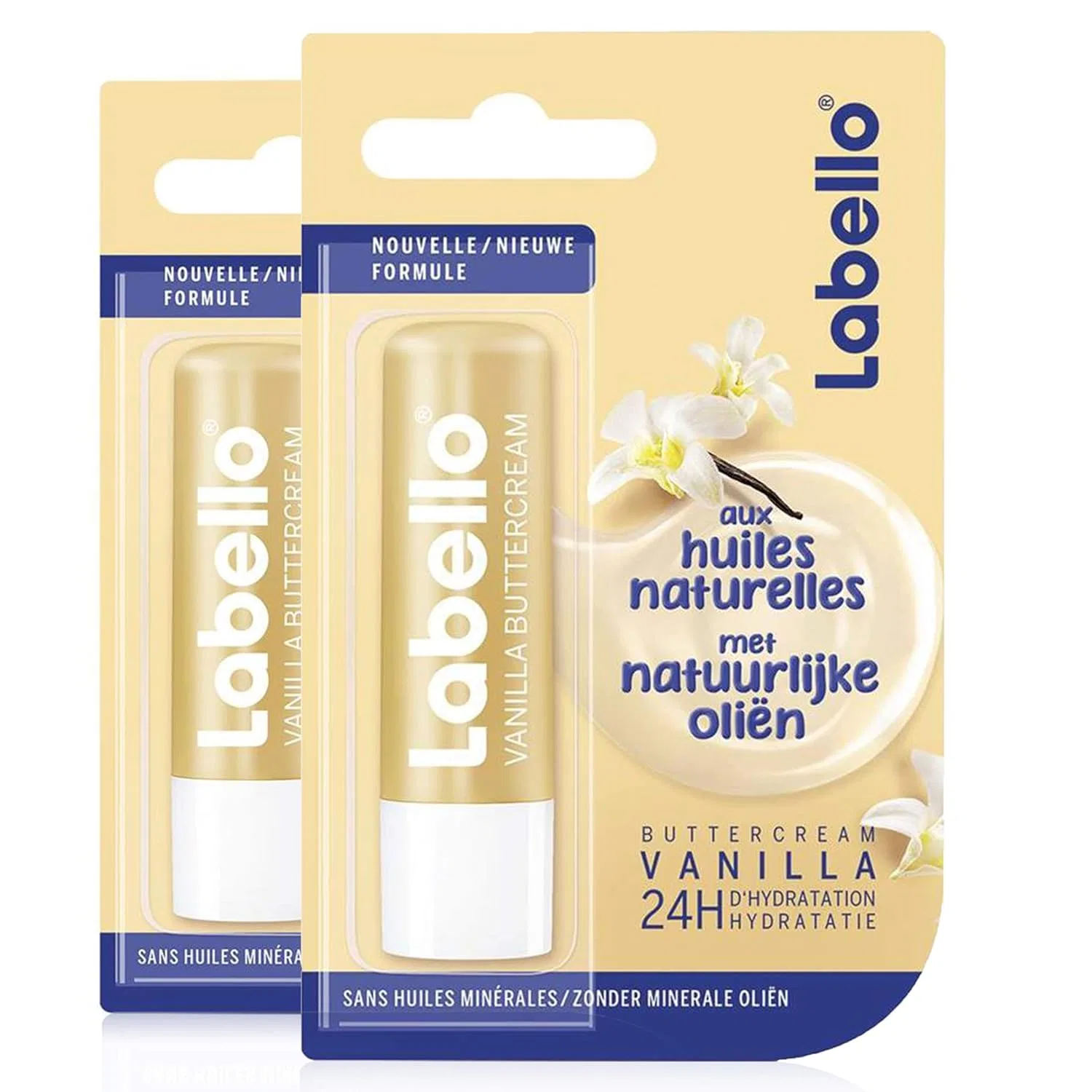 Бальзам для губ Labello Vanilla Buttercream от Nivea, 2 x 5.5 мл Labello