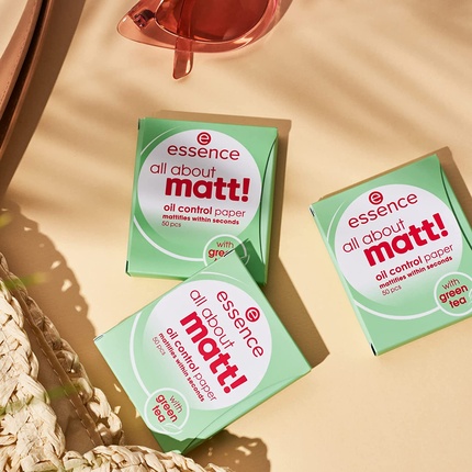 Essence All About Matt! Бумага для контроля масла, матирующая бумага, пудровая бумага Unbekannt — фото 3