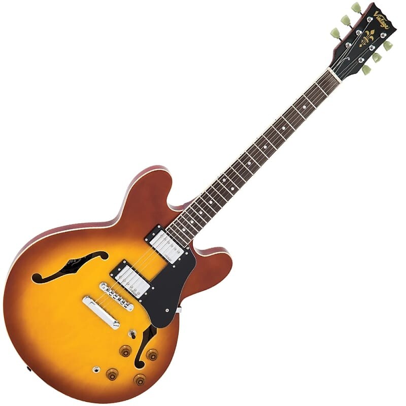 

Электрогитара Vintage Reissue Series, Semi Hollow VSA500HB Set neck w/Offset heel, Honeyburst