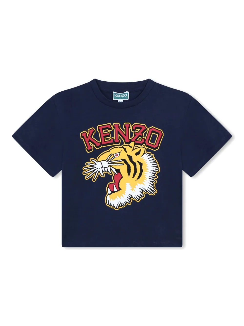

Футболка из джерси с логотипом Kenzo Kids, синий