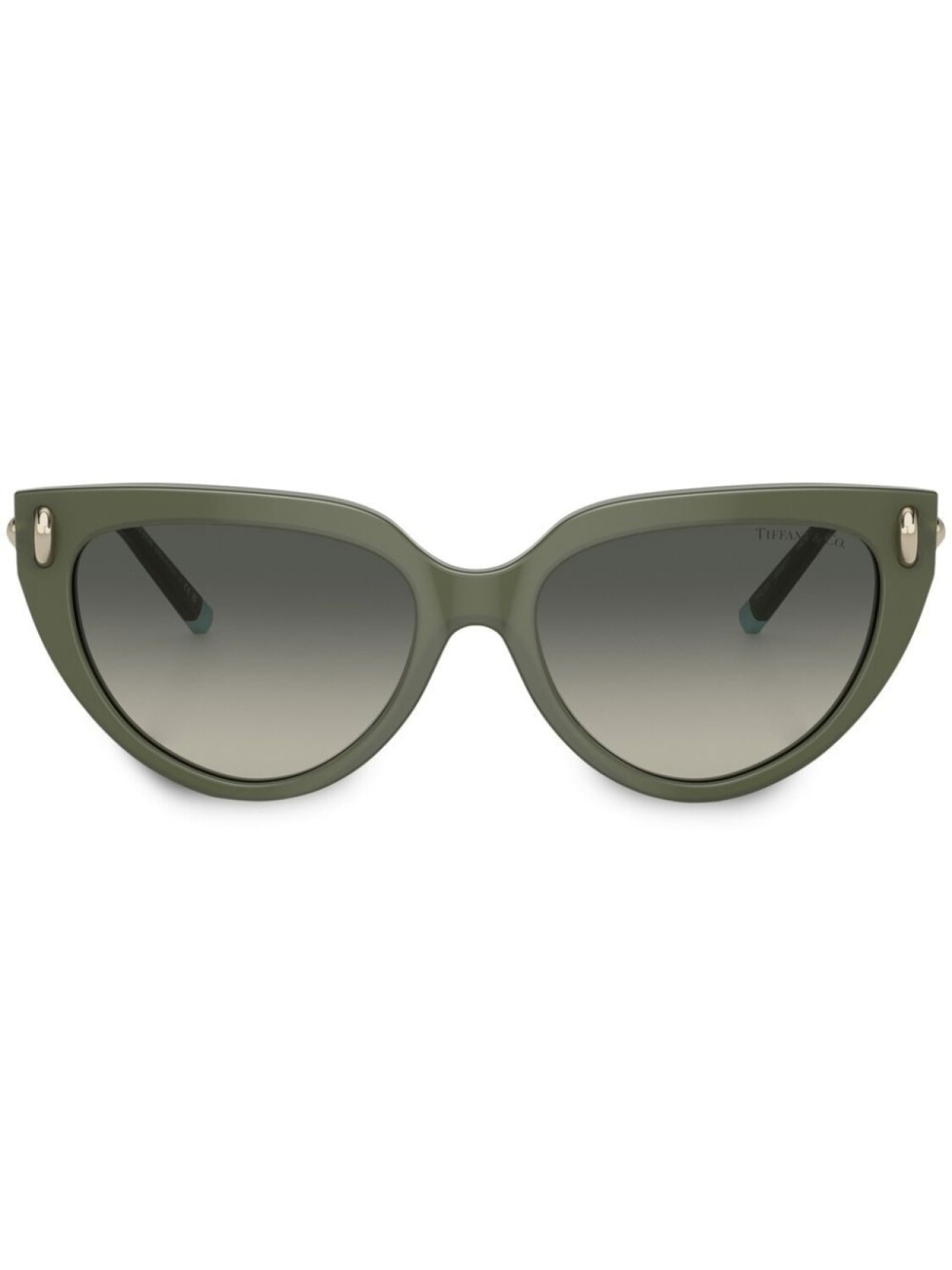 

Tiffany & Co Eyewear солнцезащитные очки в оправе 'кошачий глаз', зеленый
