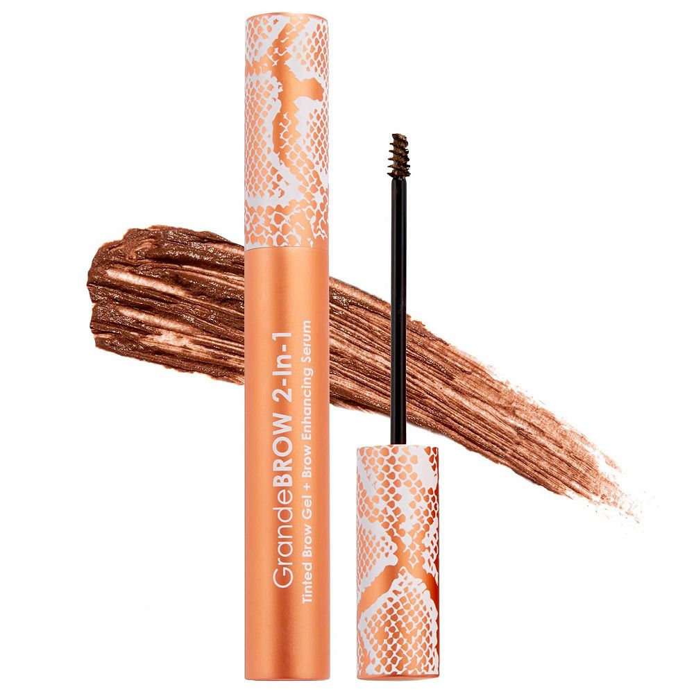 

Grande Cosmetics GrandeBROW 2-в-1 тонирующий гель для бровей + сыворотка для улучшения бровей, цвет Medium