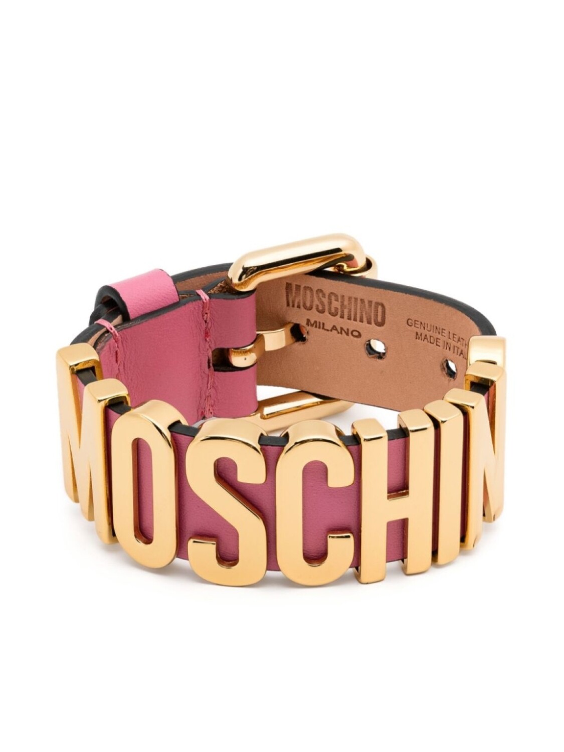 

Браслет с логотипом Moschino, розовый