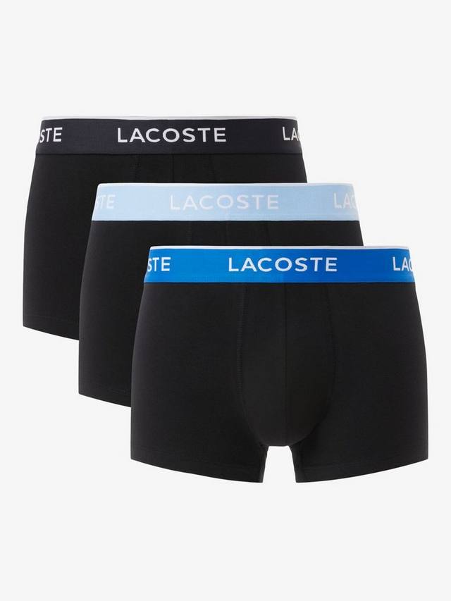 

Хлопчатобумажные эластичные плавки Lacoste, черный