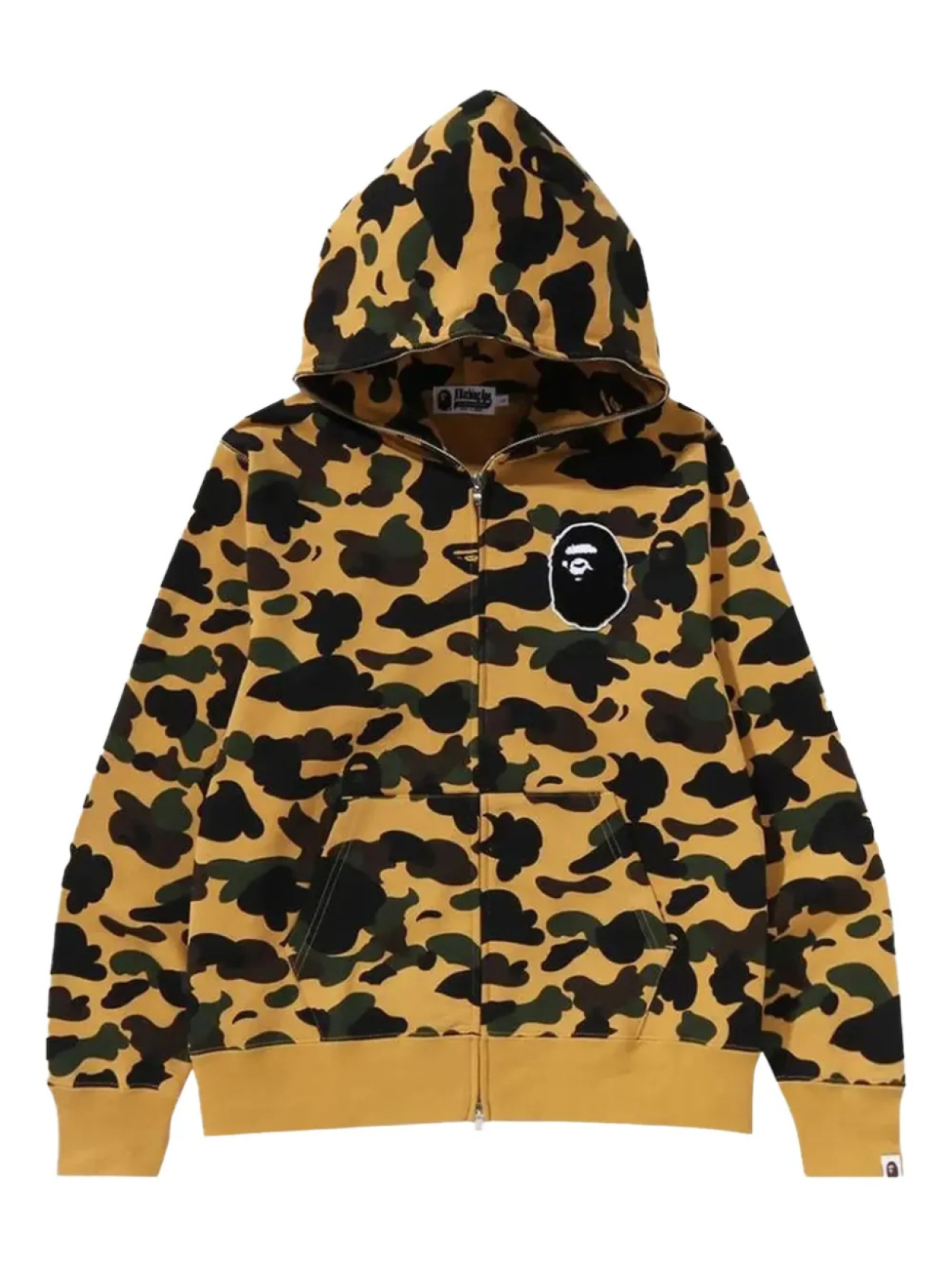 

A BATHING APE худи Camo Ape Head Yellow, желтый