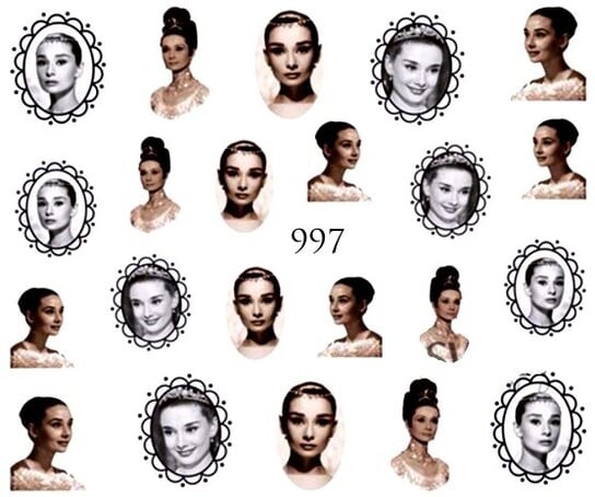 

Водные наклейки для ногтей - №997, Raisin