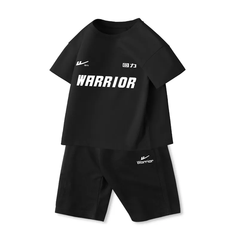 Повседневная спортивная одежда для детей 3-7 лет WARRIOR, Black/H White Logo-Black/H White Small Logo K
