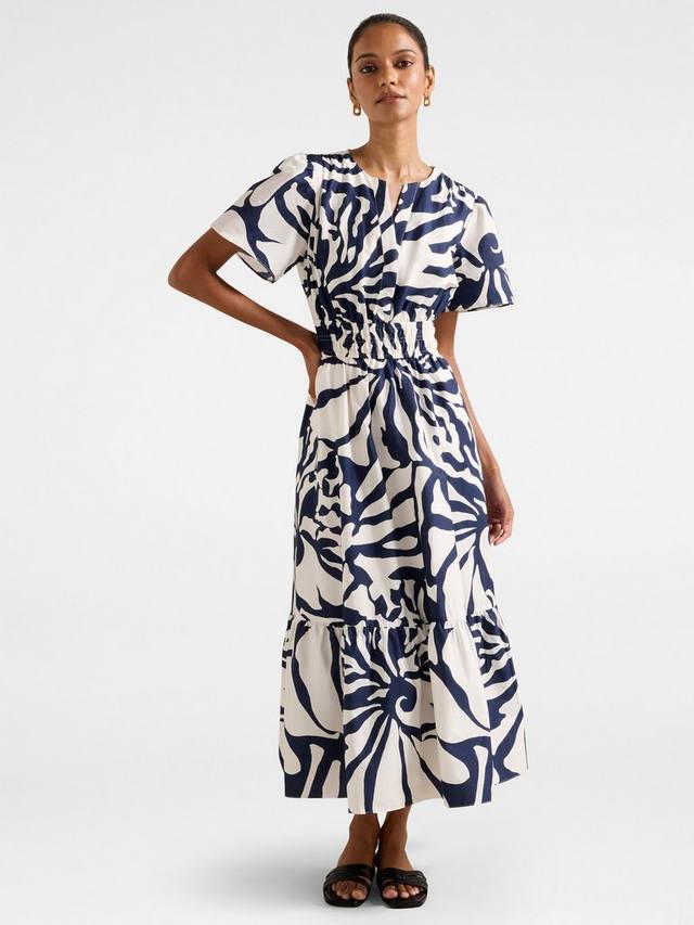 

Платье миди с короткими рукавами Eleanor для миниатюрных Forever New, Navy