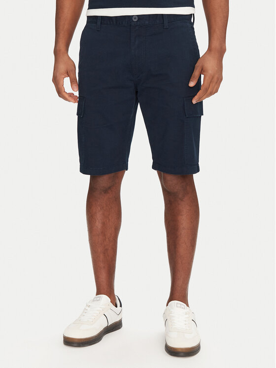 

Шорты из ткани обычного кроя Scanton DM0DM21949 Tommy Jeans, синий