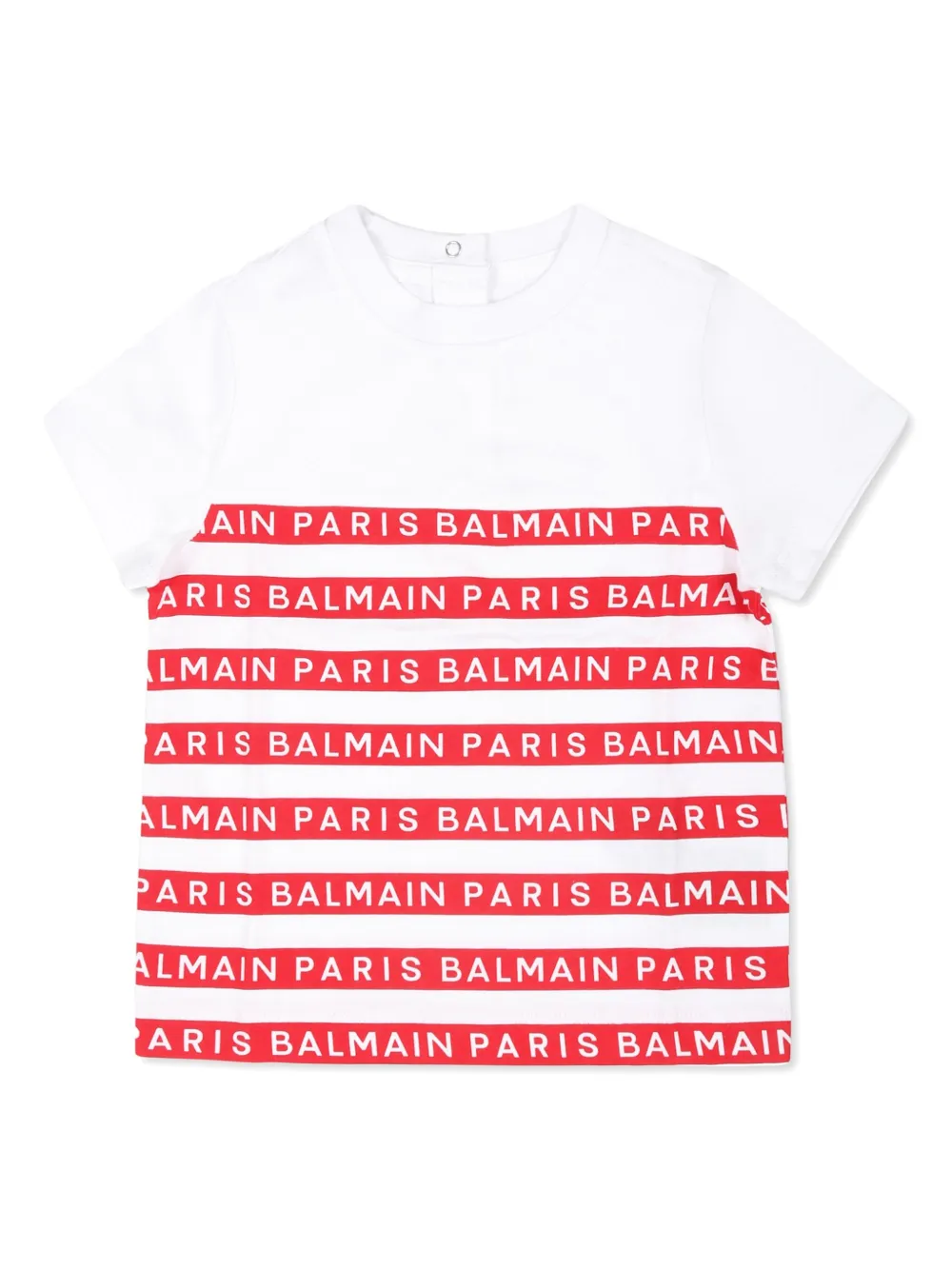 

Хлопковая футболка Balmain Kids, белый