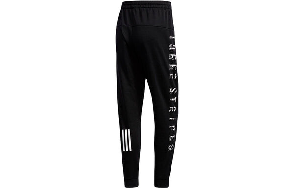 Спортивные штаны adidas Alphabet Printing Knit Bundle Feet Sports Pants Black, черный — фото 2
