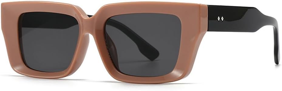 

Модные солнцезащитные очки с заклепками в стиле ретро, ​​с цветовыми блоками, для активного отдыха, с защитой от УФ-излучения, солнцезащитные очки для женщин, для повседневного использования и шопинга KTUCN, 11