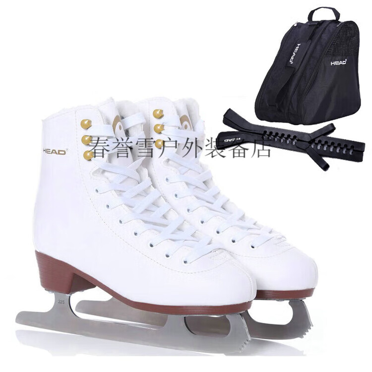 

HEAD Коньки для фигурного катания over heels haide f200 утепленные с мехом, роликовые коньки, хоккейные коньки + hea f200 + черная сумка + черный чехол для лезвия, размер 36