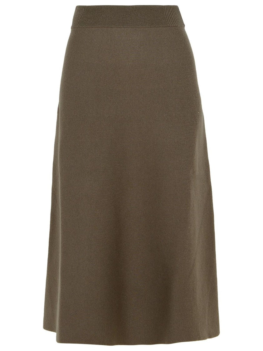 

Бежевая юбка из шерстяной смеси Lanvin
